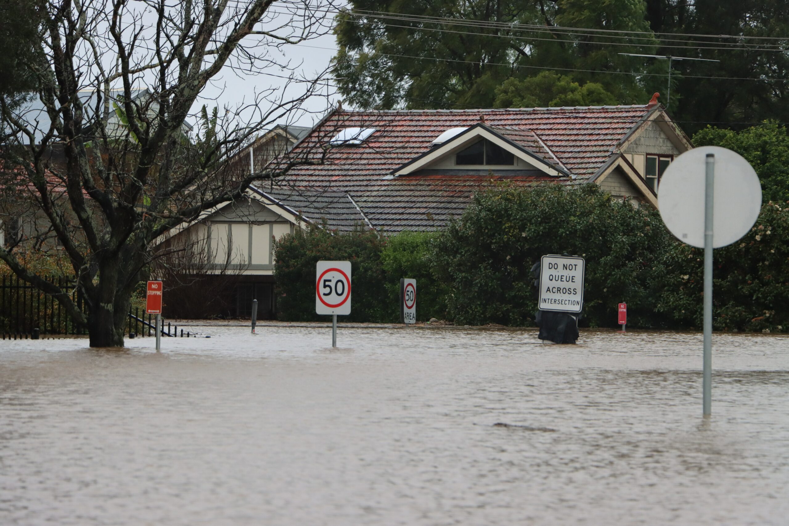 flooded house