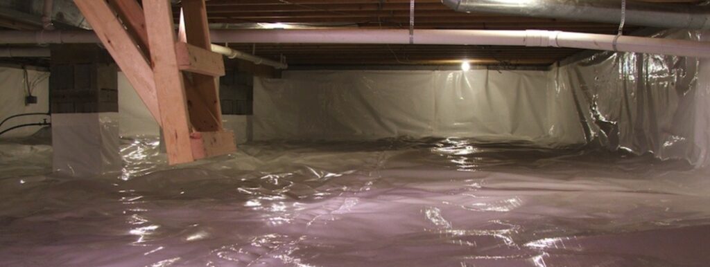 encapsulation system for moldy crawlspaces